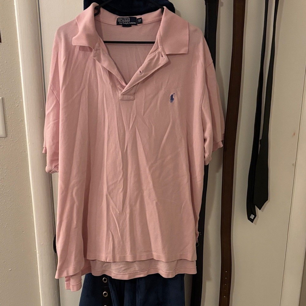 Polo by Ralph Lauren Men's Soft Pink Polo Shirt